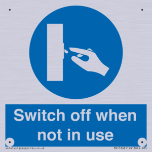 Switch off when not in use
